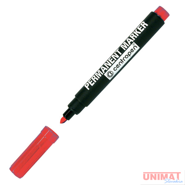 Značkovač Centropen 8566, 2,5mm, červený
